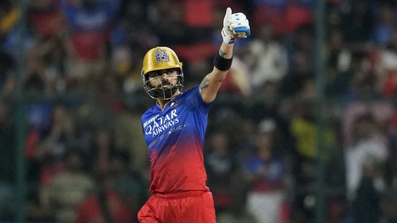 Virat Kohli brings up his 52th IPL fifty, Royal Challengers Bengaluru vs Kolkata Knight Riders, IPL 2024, Bengaluru, March 29, 2024