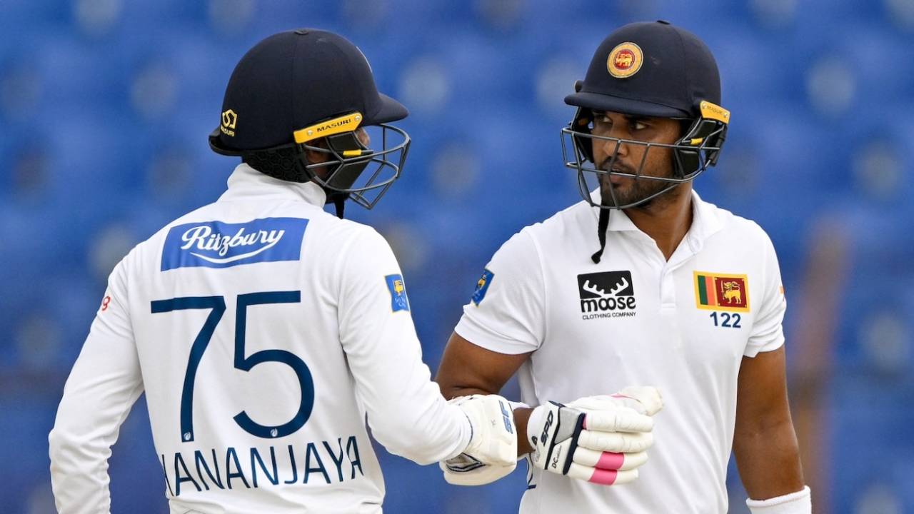 Dinesh Chandimal scored 59 in the first innings in Chattogram&nbsp;&nbsp;&bull;&nbsp;&nbsp;AFP/Getty Images