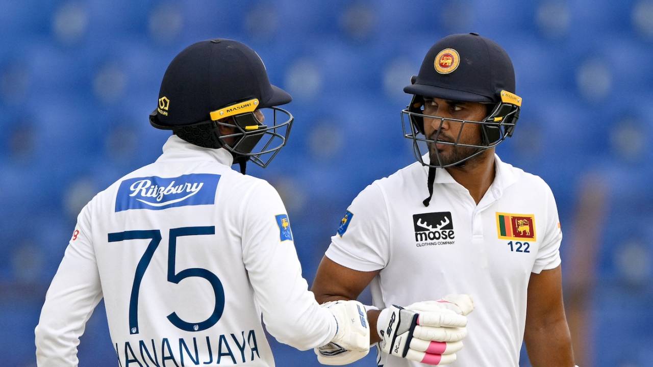 Dinesh Chandimal scored 59, with five fours and two sixes
