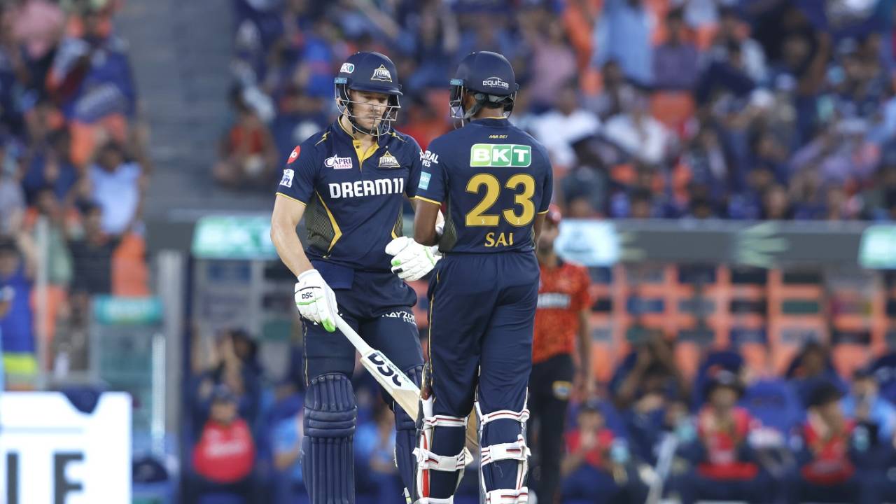 David Miller and Sai Sudharsan added 64 in seven overs