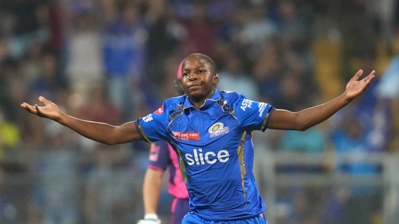 Kwena Maphaka struck in the first over, sending back Yashasvi Jaiswal for his first IPL wicket