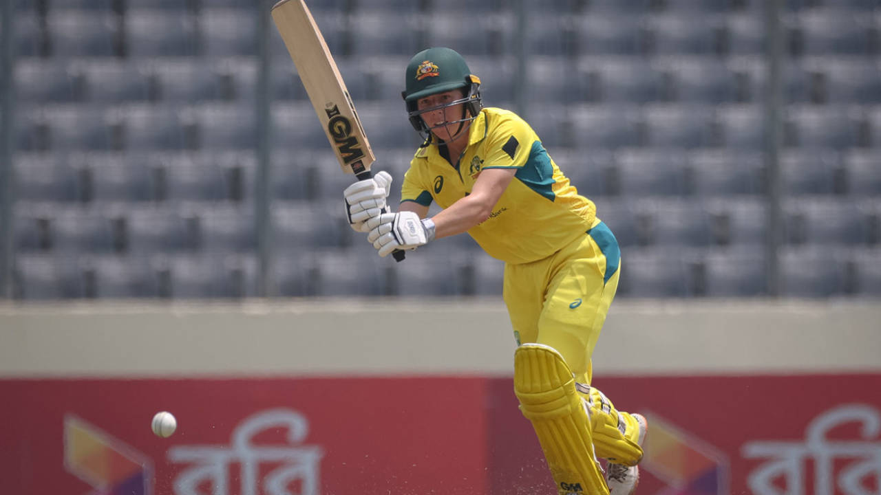 Georgia Wareham hit 57 off 30 balls after being promoted to No. 3&nbsp;&nbsp;&bull;&nbsp;&nbsp;Getty Images