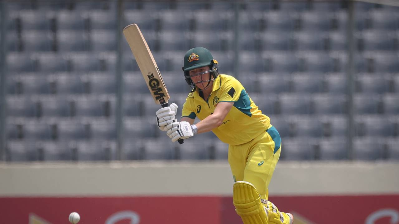 Georgia Wareham hit 57 off 30 balls after being promoted to No. 3