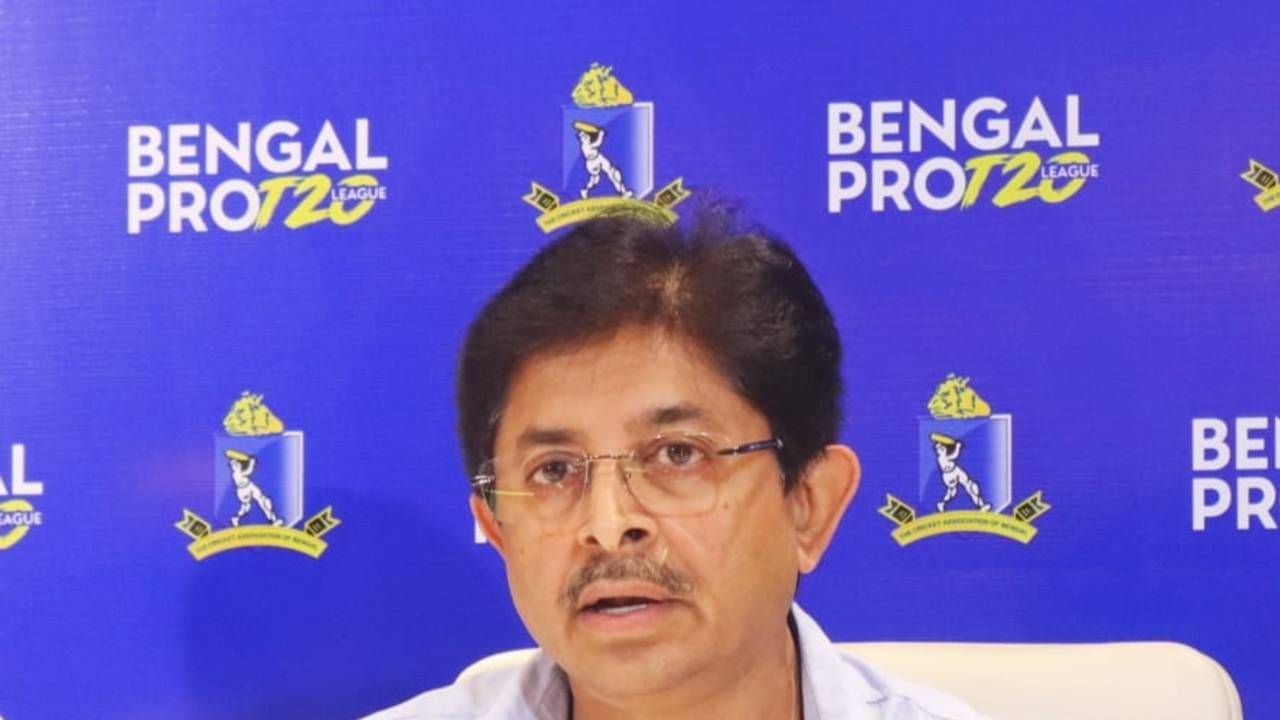 Snehasish Ganguly addresses a press gathering