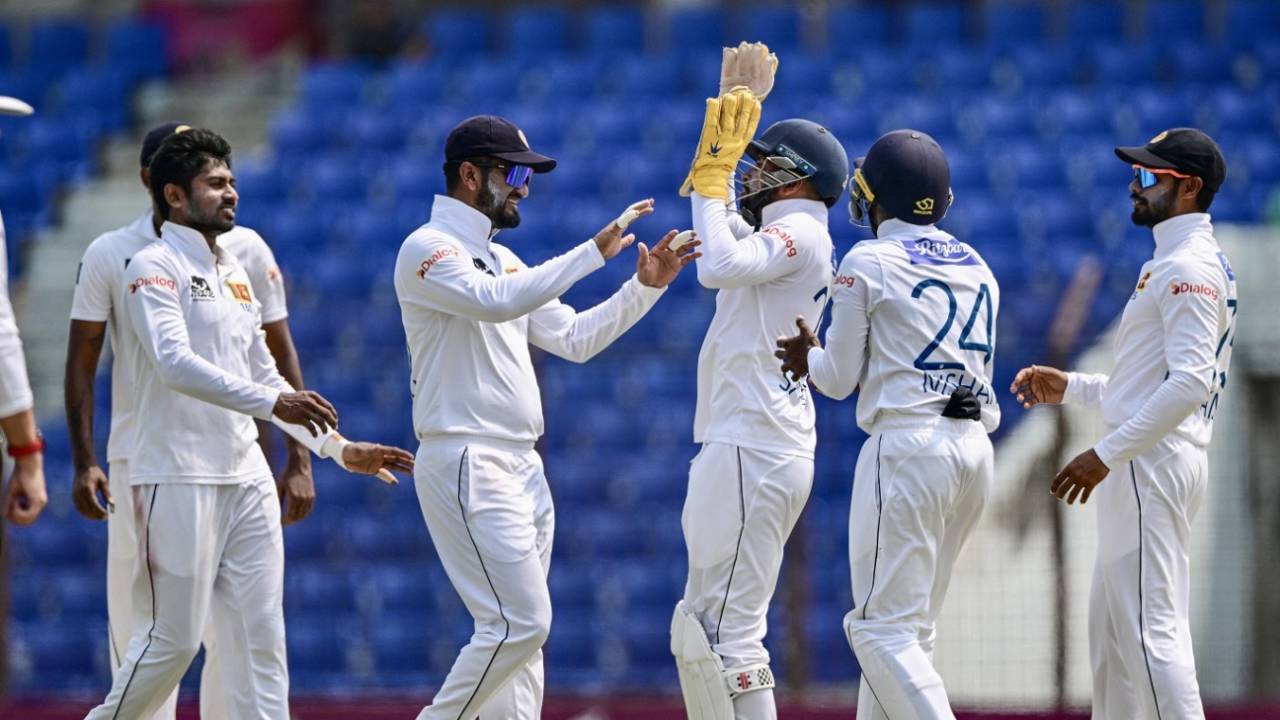 Sri Lanka did not take long on the fifth morning to pick up the remaining three Bangladesh wickets&nbsp;&nbsp;&bull;&nbsp;&nbsp;Getty Images