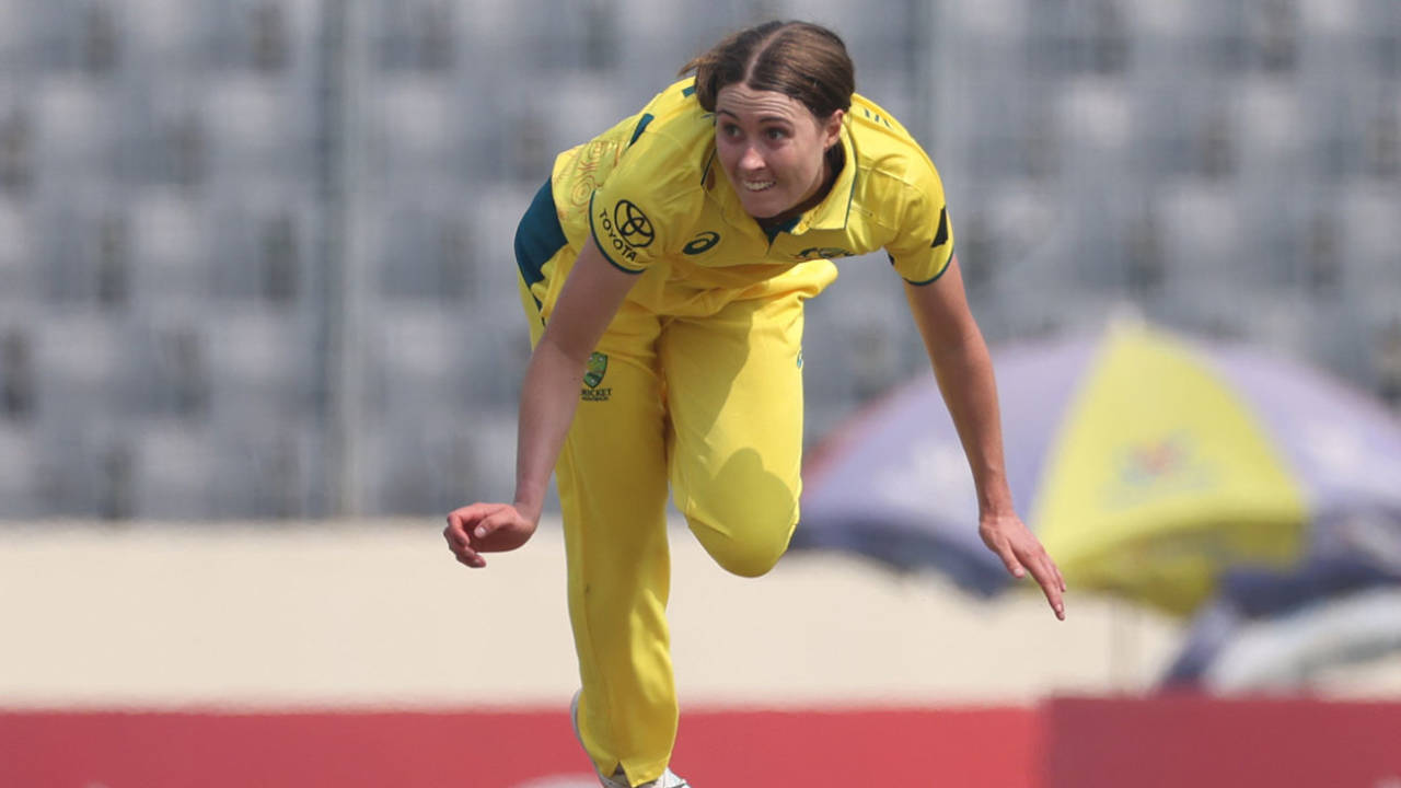 Tayla Vlaeminck made a mark on her return to Australia duty, Bangladesh vs Australia, 3rd T20I, Mirpur, April 4, 2024