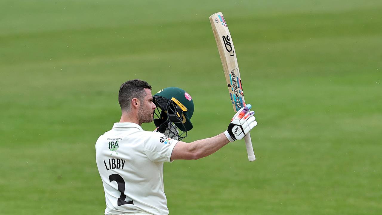 Jake Libby brought up a second-innings hundred
