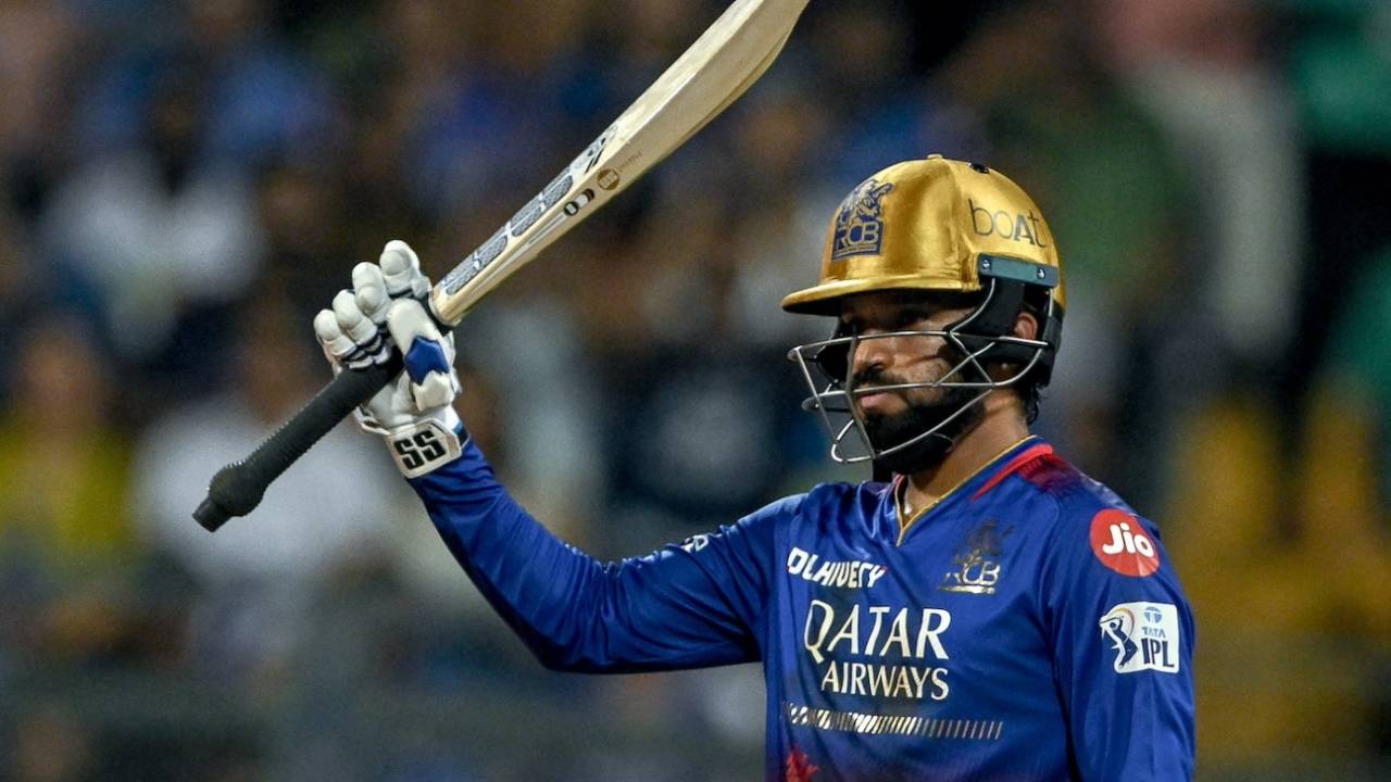 Rajat Patidar brought up his first half-century of the season, Mumbai Indians vs Royal Challengers Bangalore, IPL 2024, Mumbai, April 11, 2024