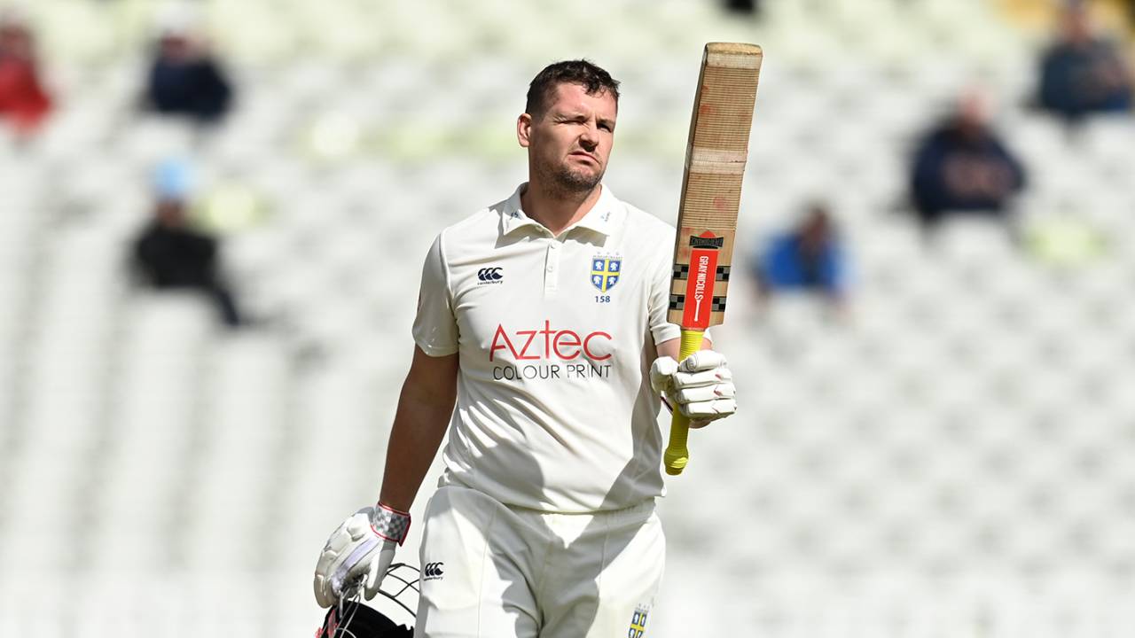 Alex Lees' hundred underpinned the reply