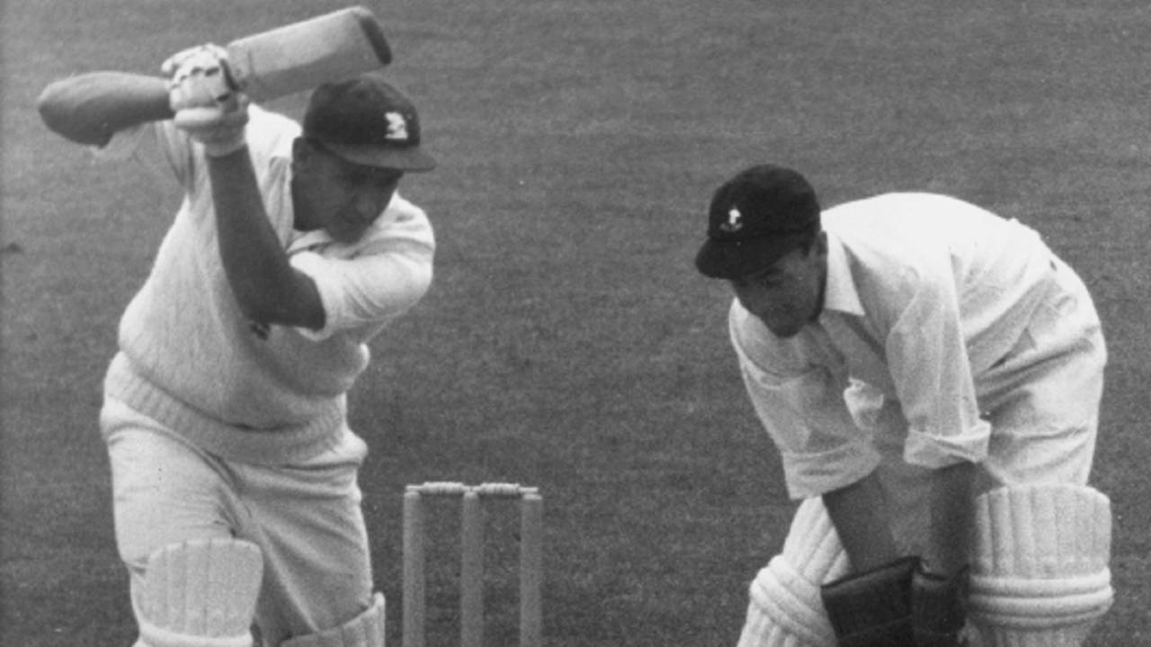 Raman Subba Row batting against South Africa in 1960, England vs South Africa, 3rd Test, Trent Bridge, July 7, 1960