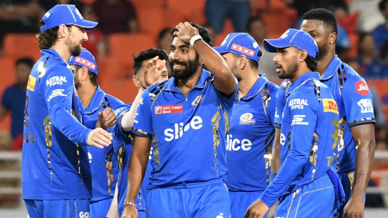 Jasprit Bumrah of Mumbai Indians is the top wicket-taker of IPL 2024, with 17 wickets&nbsp;&nbsp;&bull;&nbsp;&nbsp;AFP/Getty Images