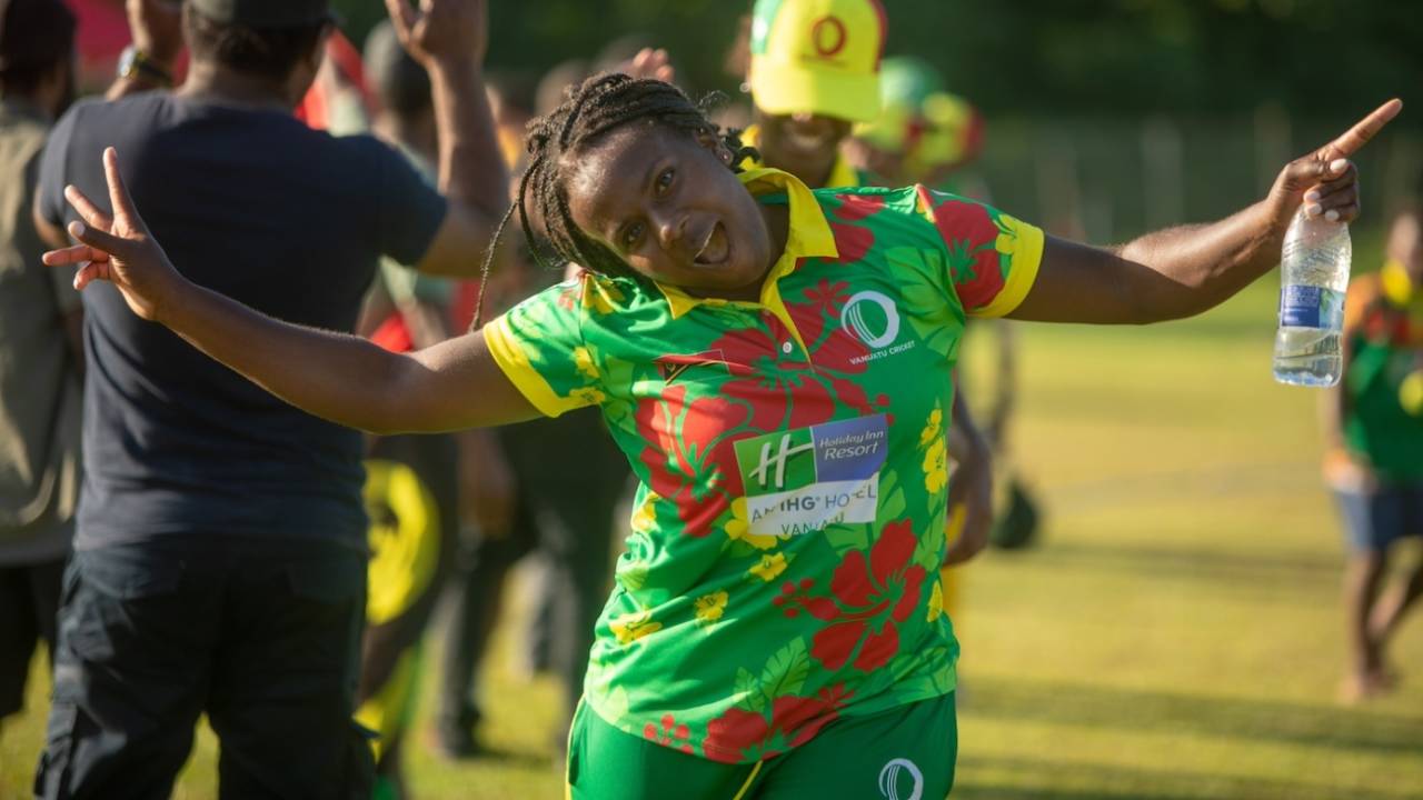 The Vanuatu women's team captain Selina Solman