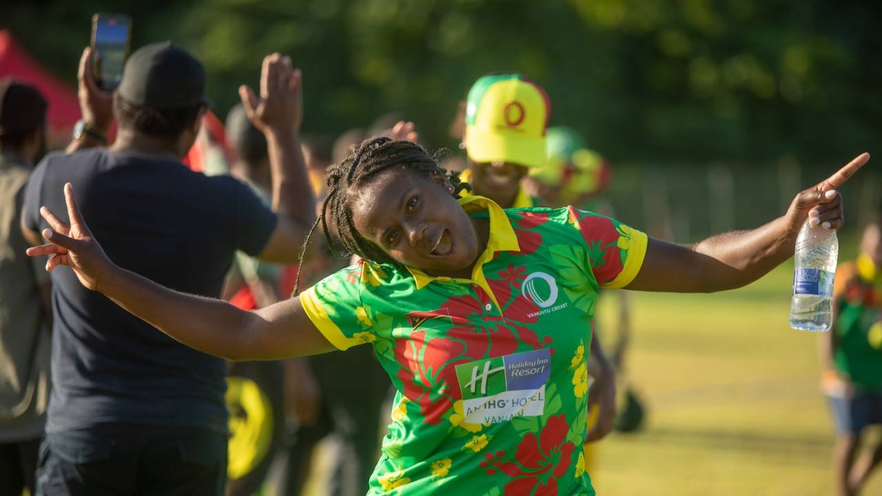 The Vanuatu women's team captain Selina Solman