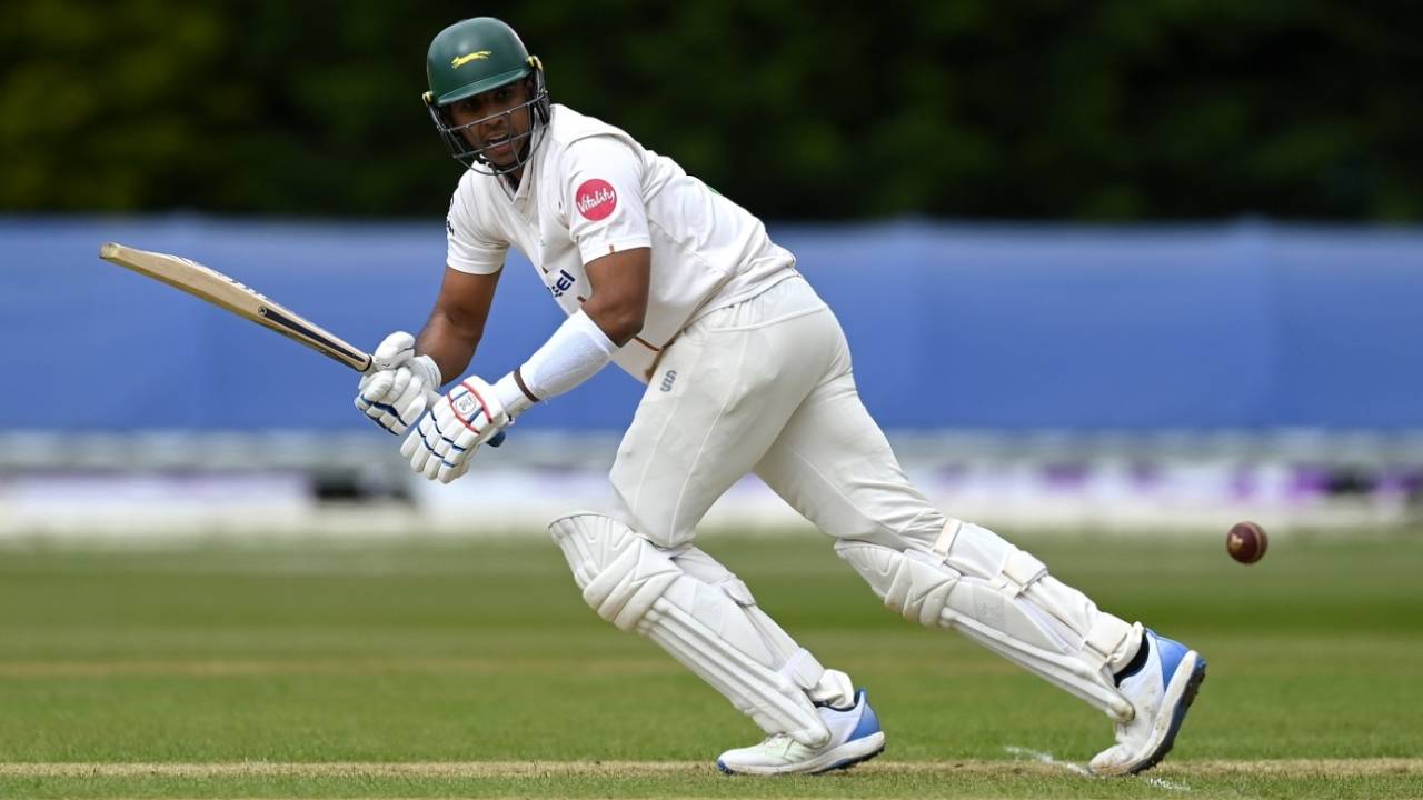 Rishi Patel helped put on a fifty opening stand, Derbyshire vs Leicestershire, County Championship, Division Two, Derby, April 19, 2024