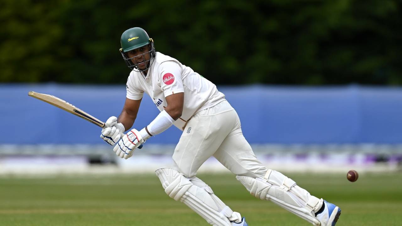 Rishi Patel helped put on a fifty opening stand, Derbyshire vs Leicestershire, County Championship, Division Two, Derby, April 19, 2024
