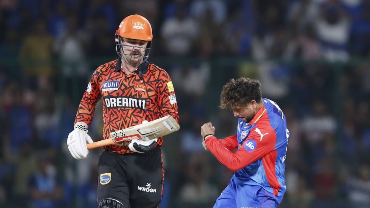 Kuldeep Yadav landed Sunrisers Hyderabad a double blow in one over, Delhi Capitals vs Sunrisers Hyderabad, IPL 2024, Delhi, April 20, 2024