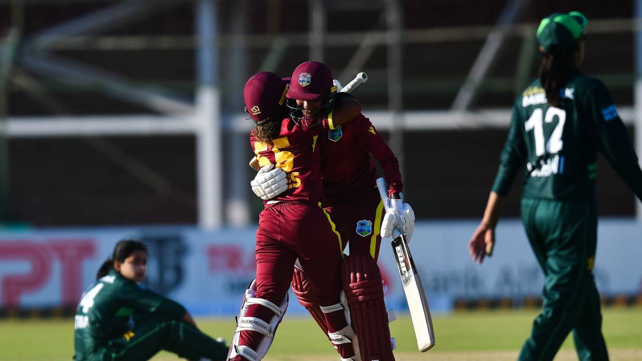 With three needed off one, Karishma Ramharack scored a four to take West Indies to a thrilling win, Pakistan vs West Indies, 2nd women's ODI, Karachi, April 21, 2024