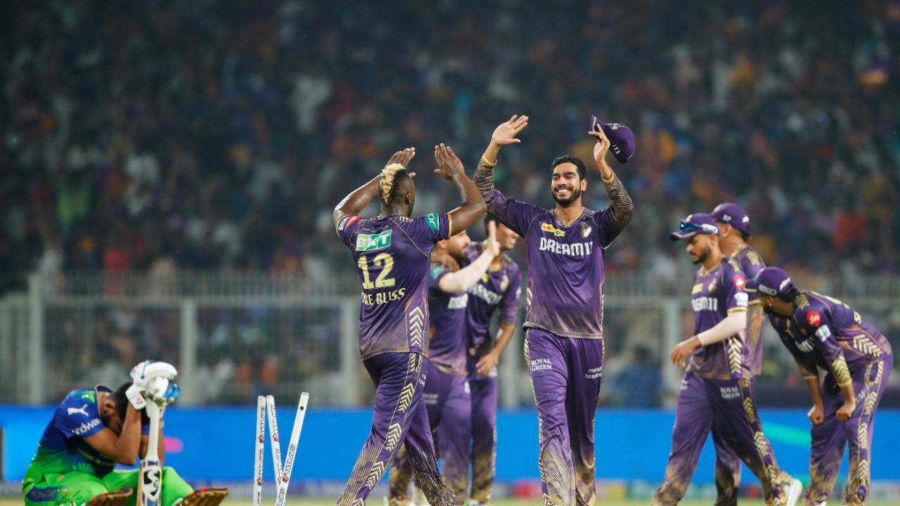 Mohammed Siraj is distraught even as KKR celebrate their dramatic one-run win