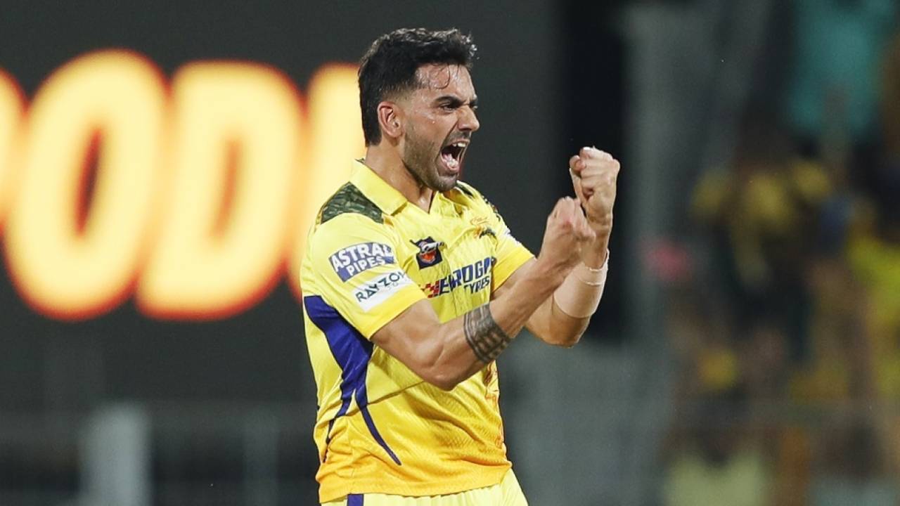 Deepak Chahar dismissed Quinton de Kock for a duck, Chennai Super Kings vs Lucknow Super Giants, IPL 2024, Chennai, April 23, 2024