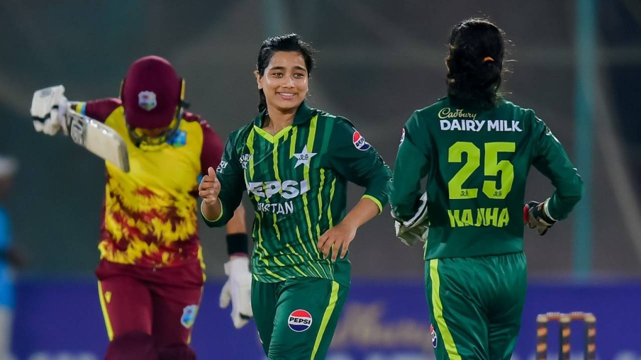Fatima Sana picked up a couple of wickets, Pakistan vs West Indies, 1st women's T20I, Karachi, April 26, 2024