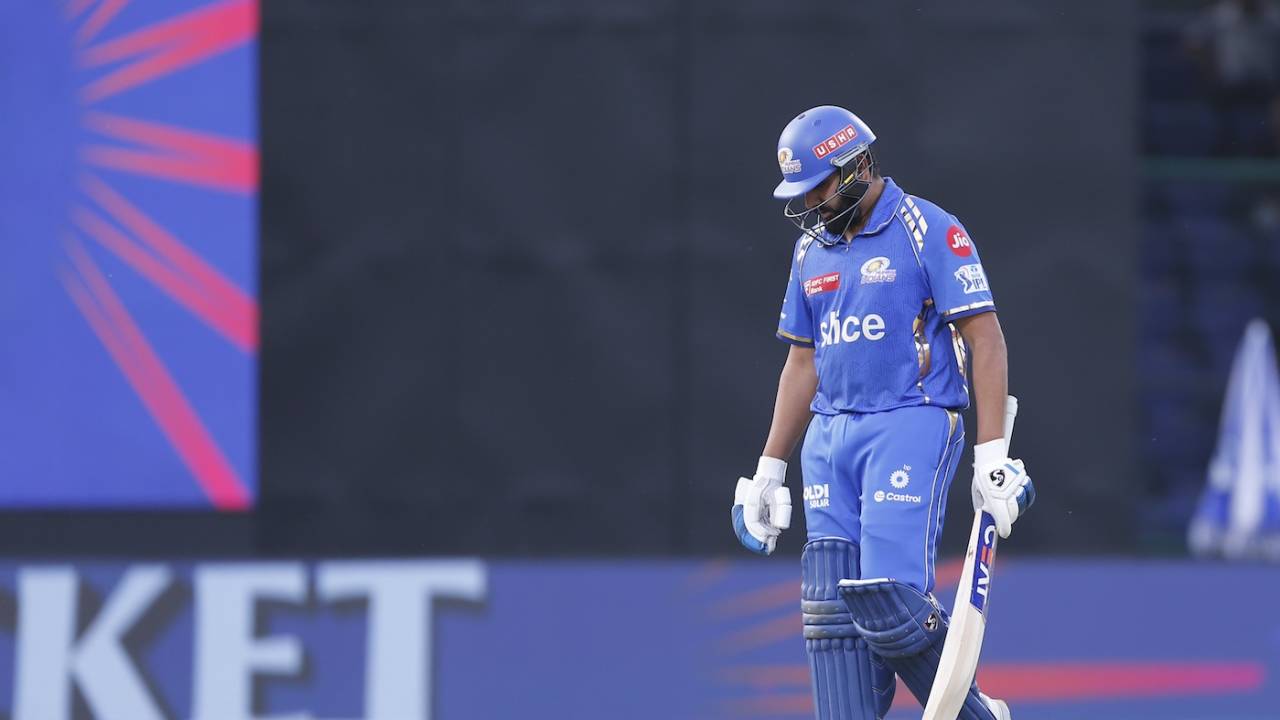 Rohit Sharma recorded back-to-back single-digit scores
