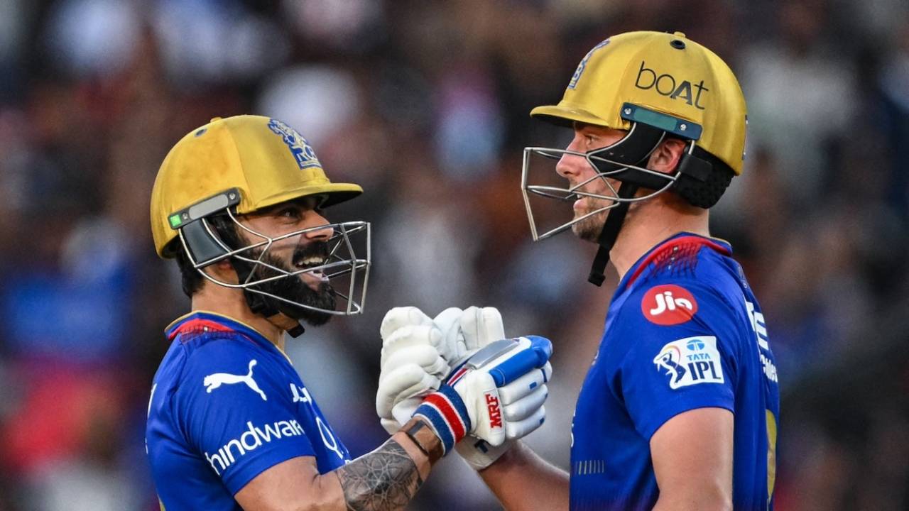 Virat Kohli and Will Jacks finished things off with 24 balls to spare, Gujarat Titans vs Royal Challengers Bengaluru, IPL 2024, Ahmedabad, April 28, 2024