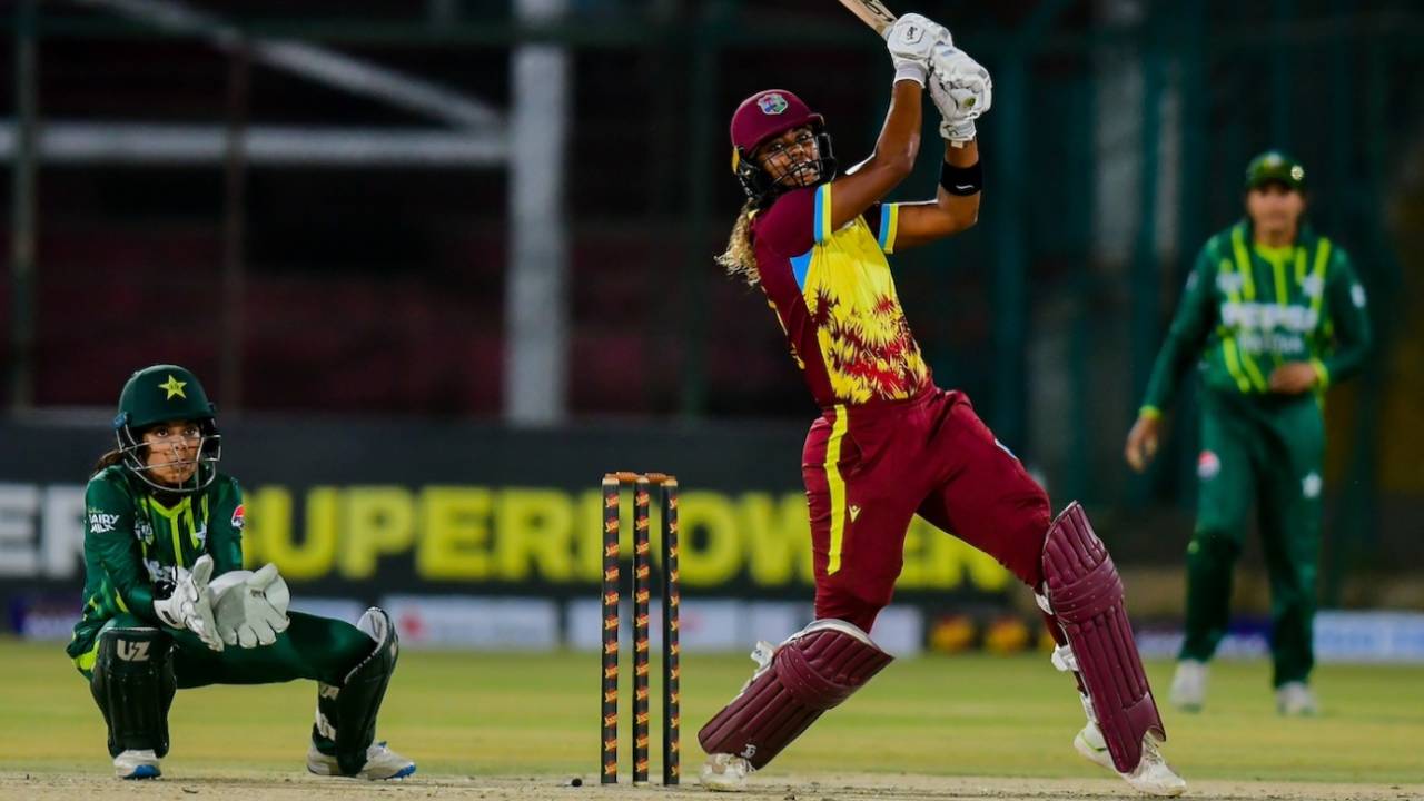 Hayley Matthews' 68 off 49 set the platform for a strong finish, Pakistan vs West Indies, 3rd women's T20I, Lahore, April 30, 2024