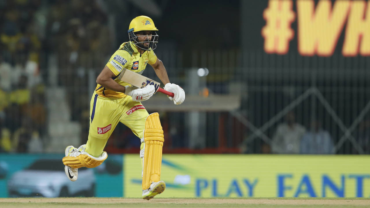 Ruturaj Gaikwad was often running between the wickets, Chennai Super Kings vs Punjab Kings, IPL 2024, Chennai, May 1, 2024