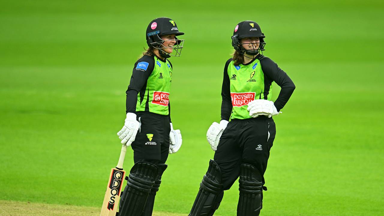 Sophie Luff and Fran Wilson put on 131 runs together, Western Storm vs South East Stars, Rachael Heyhoe Flint Trophy, Taunton, May 01, 2024