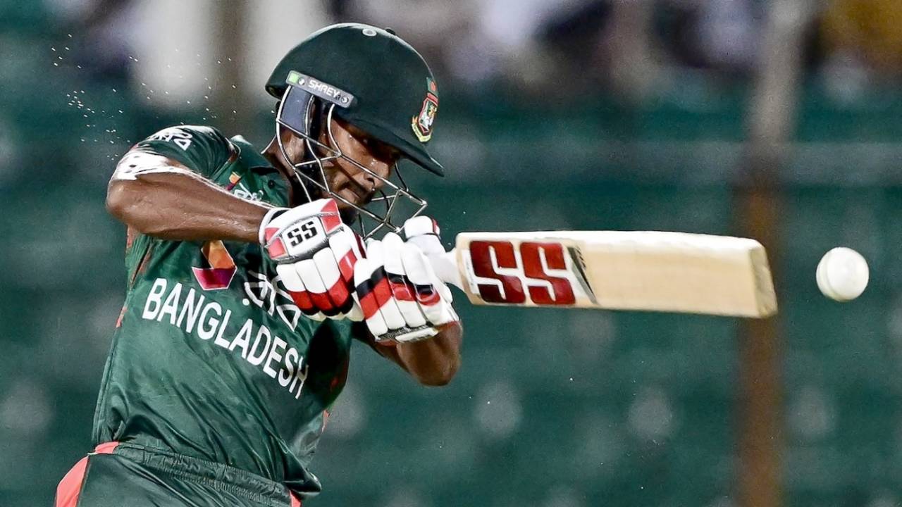 Tanzid Hasan  plays the pull, Bangladesh vs Zimbabwe, 1st T20I, Chattogram, May 3, 2024