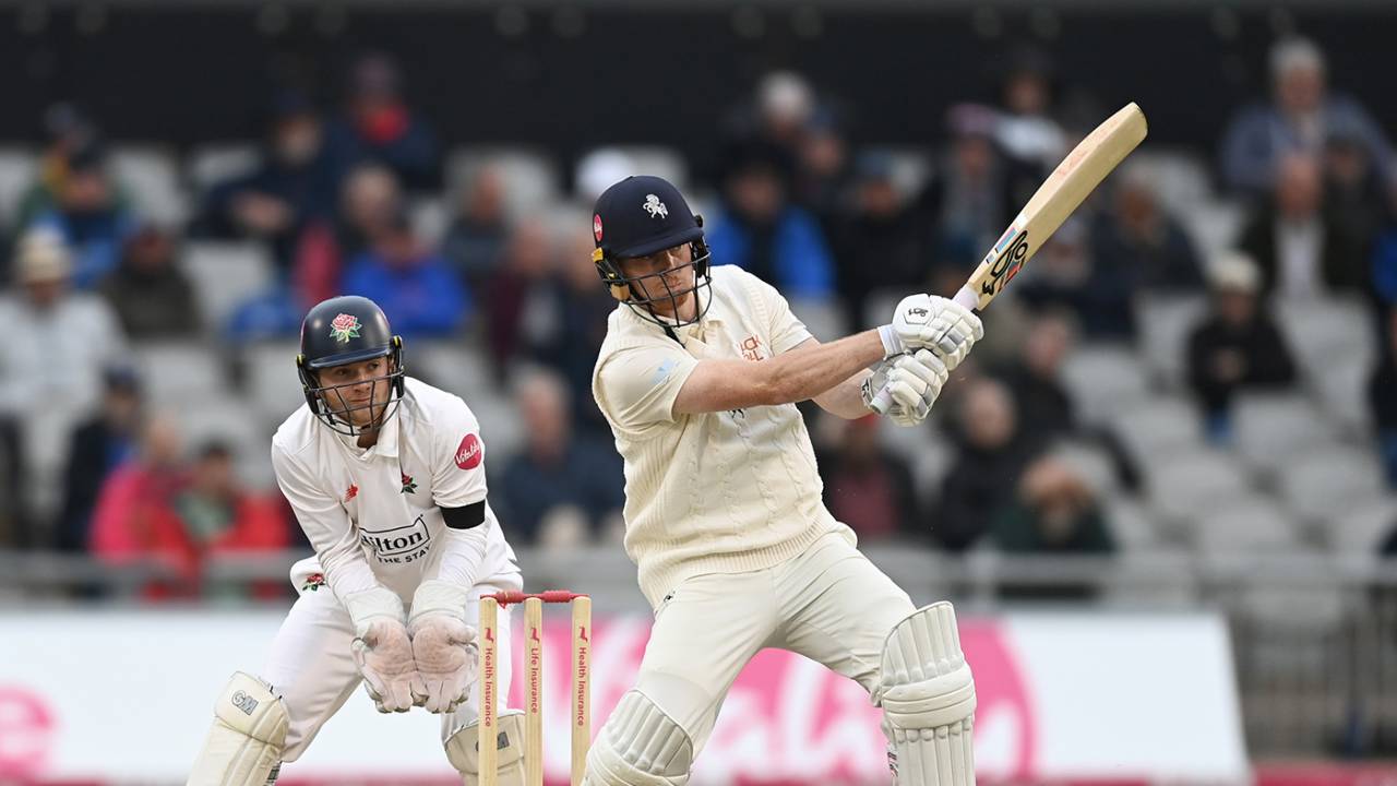 Joey Evison helped keep Lancashire at bay, Lancashire vs Kent, County Championship, Division One, Old Trafford, May 3, 3024