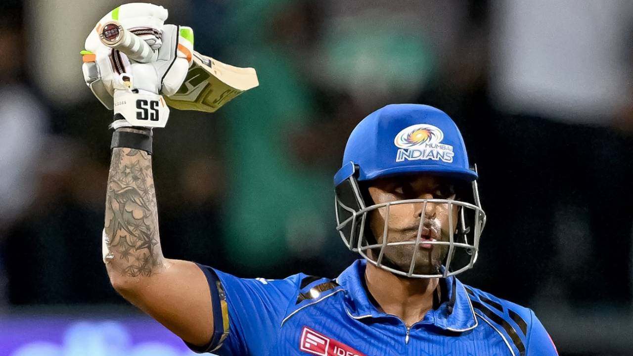 Suryakumar Yadav brought up his fifty off 30 balls, Mumbai Indians vs Sunrisers Hyderabad, IPL 2024, Mumbai, May 6, 2024 
