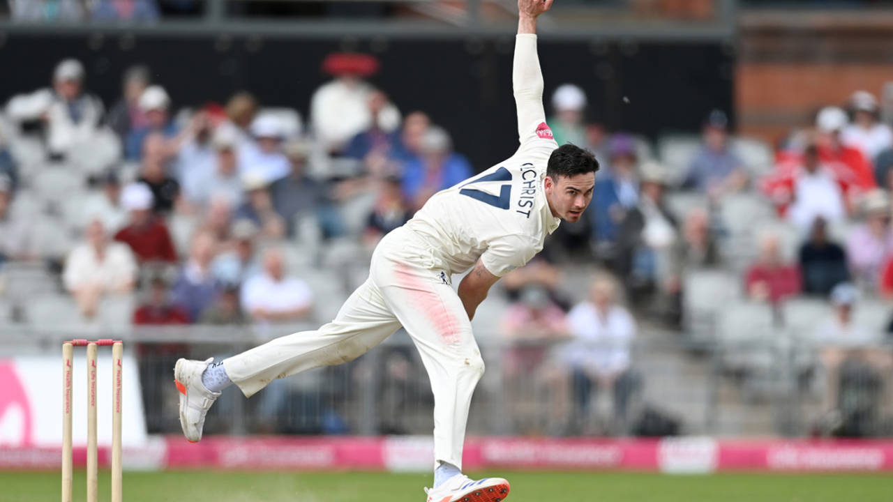 Nathan Gilchrist claimed career-best figures of 6 for 24, Lancashire vs Kent, County Championship, Division One, Old Trafford, May 5, 3024