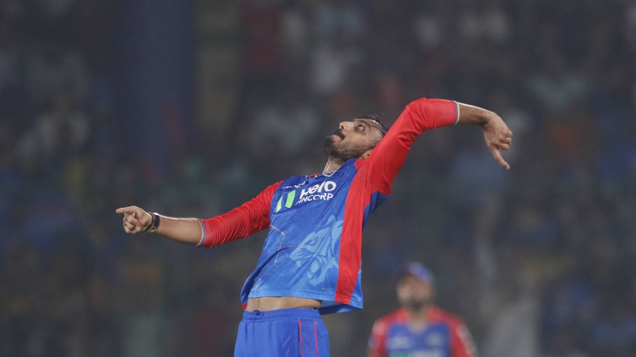 Axar Patel picked up the second wicket, hitting Jos Buttler's stumps