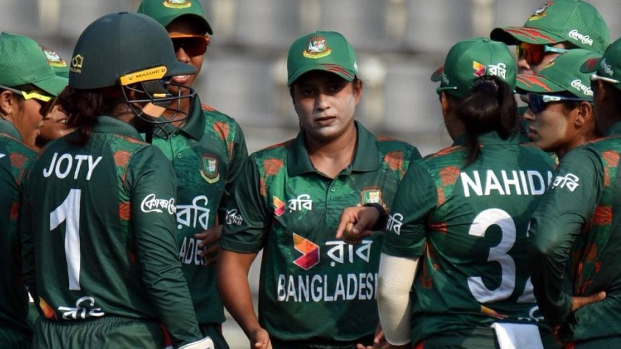Sultana Khatun dismissed Shafali Verma in the fifth over, Bangladesh vs India, 5th women's T20I, Sylhet, May 9, 2024