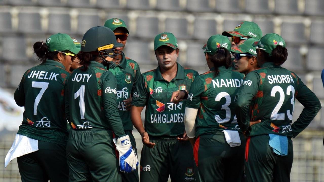Sultana Khatun dismissed Shafali Verma in the fifth over, Bangladesh vs India, 5th women's T20I, Sylhet, May 9, 2024