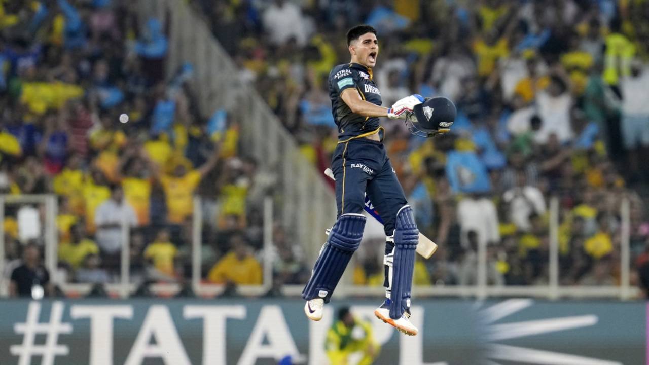 Shubman Gill made the IPL's 100th hundred, Gujarat Titans vs Chennai Super Kings, IPL, Ahmedabad, May 10, 2024