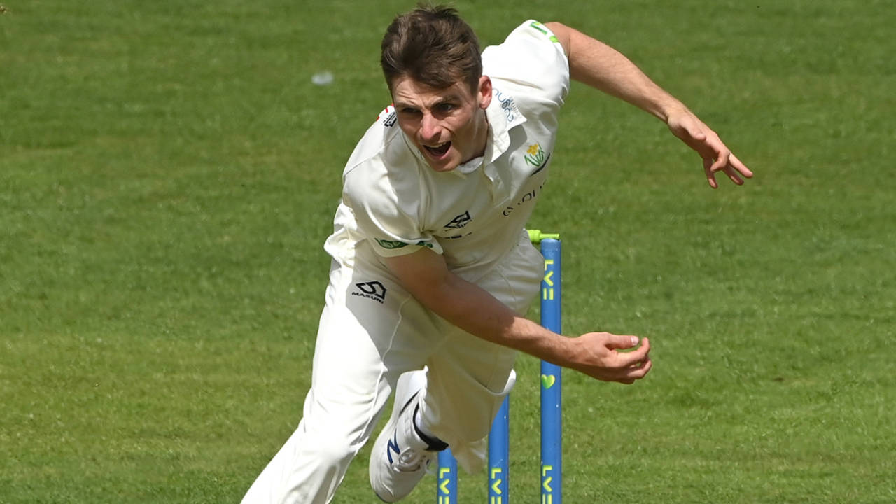 Andy Gorvin claimed the wicket of David Bedingham, LV= Insurance County Championship, Division Two, Durham vs Glamorgan, The Riverside, May 12, 2022