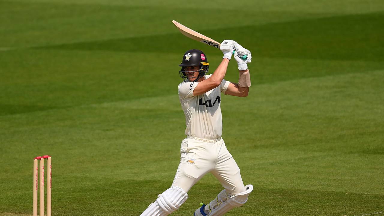 Sean Abbott made an unbeaten fifty from No. 10, Surrey vs Warwickshire, County Championship, Division One, The Oval, May 12, 2024