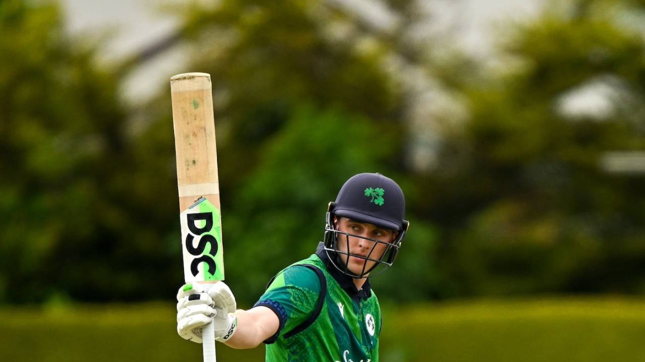 Lorcan Tucker scored a 29-ball half-century, Ireland vs Pakistan, 3rd T20I, Dublin, May 14, 2024