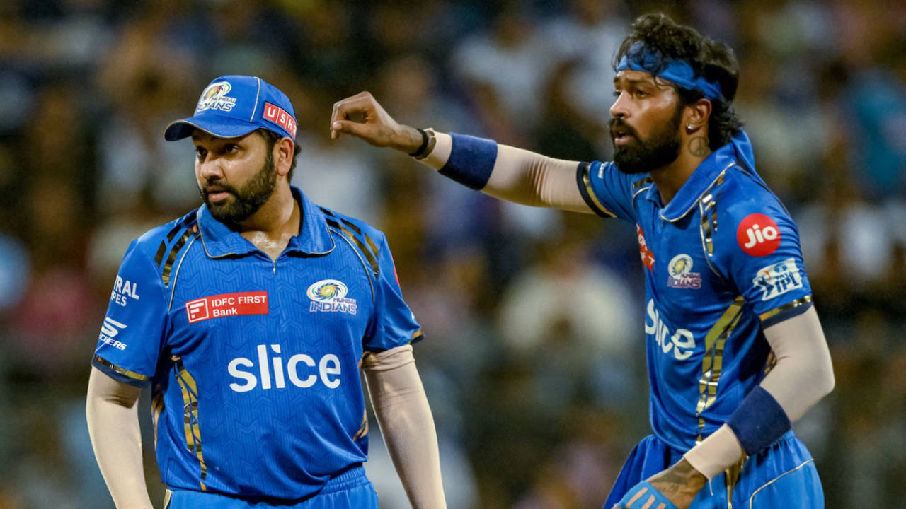 Rohit Sharma and Hardik Pandya manage proceedings, Mumbai Indians vs Lucknow Super Giants, IPL 2024, Mumbai, May 17, 2024