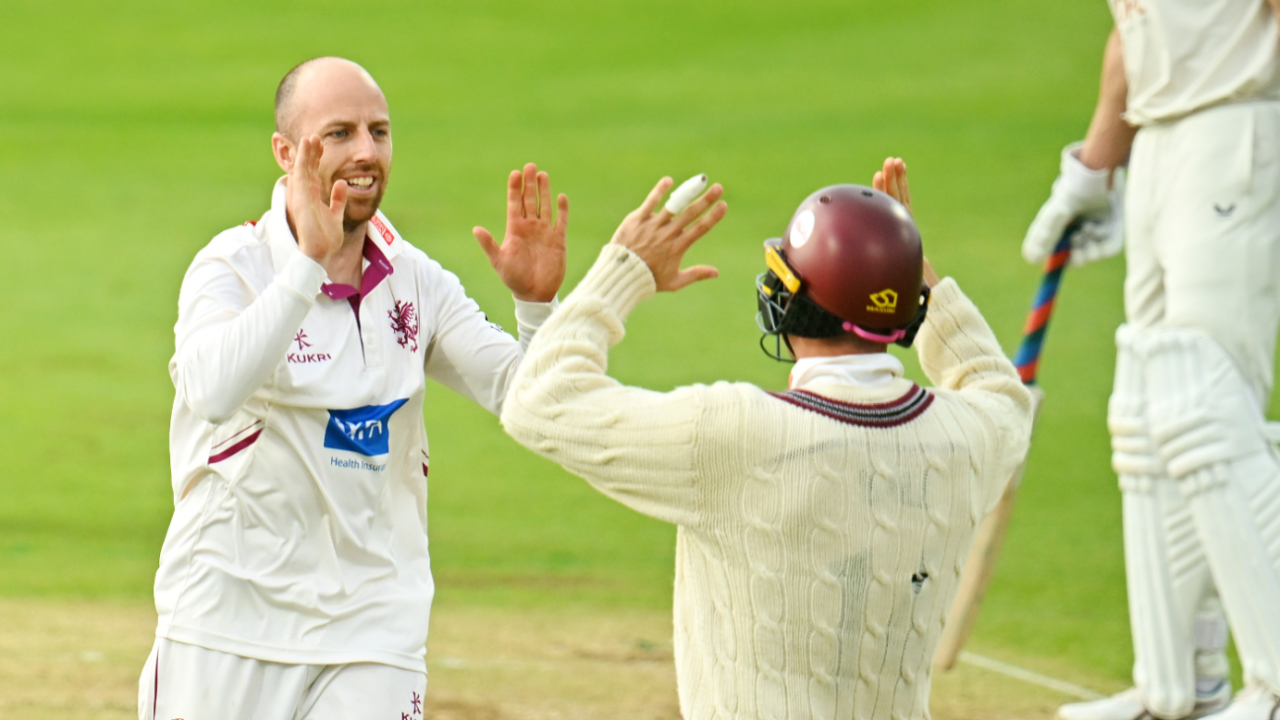 Jack Leach struck twice on his return to Championship action, Somerset vs Kent, County Championship, Taunton, May 18, 2024