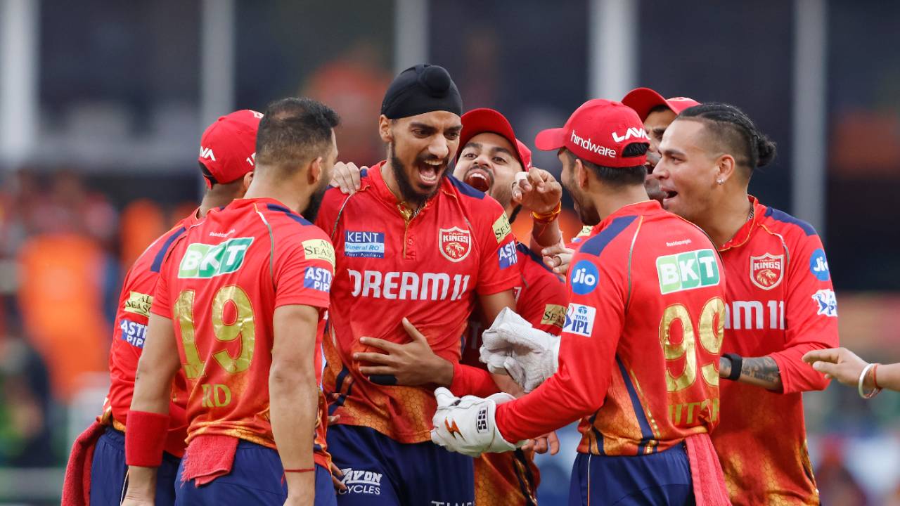 Arshdeep Singh roars after bagging Travis Head for a first-ball duck, Sunrisers Hyderabad vs Punjab Kings, IPL 2024, Hyderabad, May 19, 2024