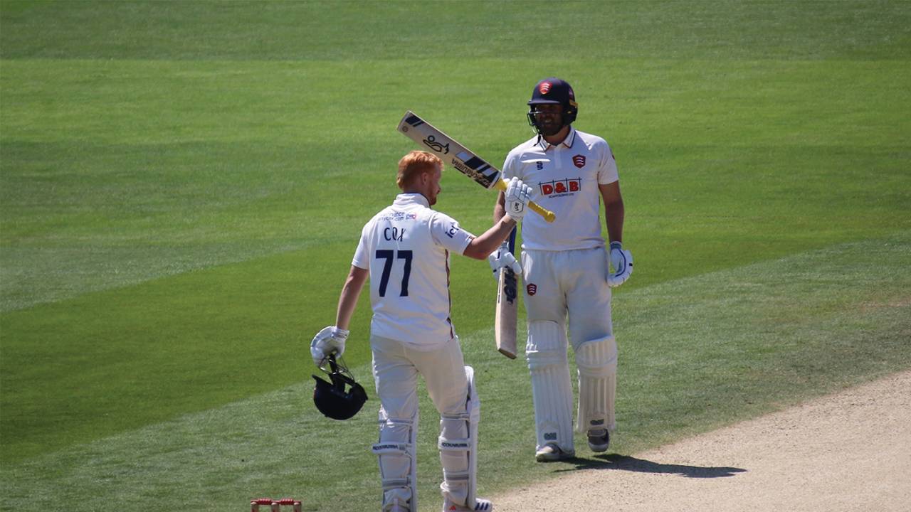 Jordan Cox scored a hundred during a match-winning stand with Matt Critchley, Essex vs Warwickshire, 4th day, Chelmsford, May 20, 2024