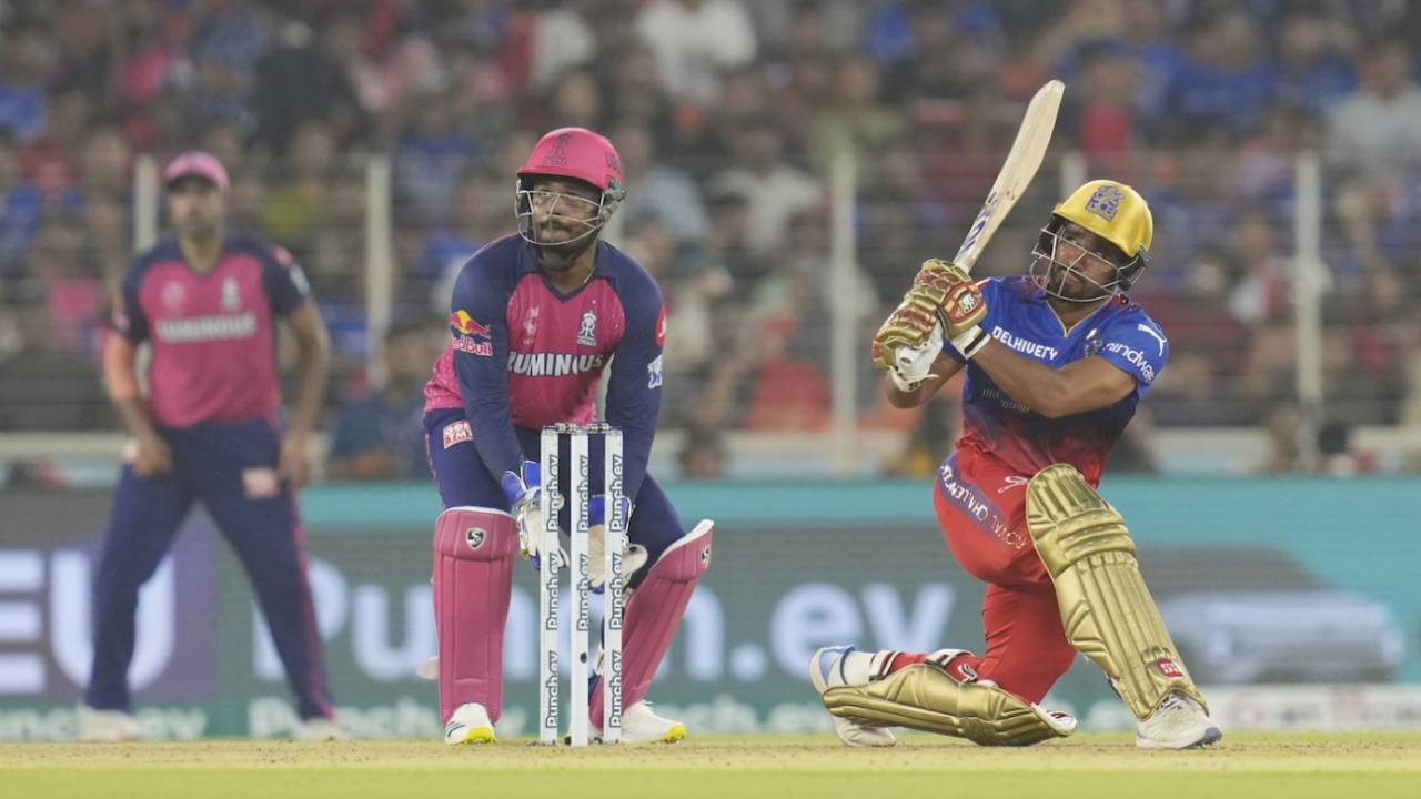 Mahipal Lomror carried RCB after a flurry of wickets, Rajasthan Royals vs Royal Challengers Bengaluru, IPL 2024, Eliminator, Ahmedabad, May 22, 2024 
