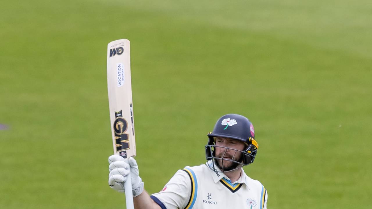 Adam Lyth notched fifty on the first morning, Northamptonshire vs Yorkshire, County Championship, Division Two, Wantage Road, May 24, 2024