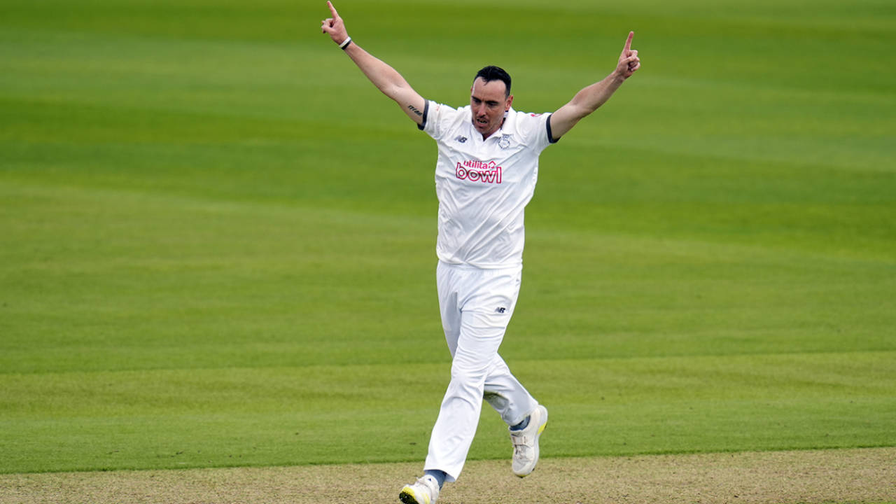 Kyle Abbott claimed a five-wicket haul, Hampshire vs Surrey, County Championship, Division One, Utilita Bowl, May 24, 2024