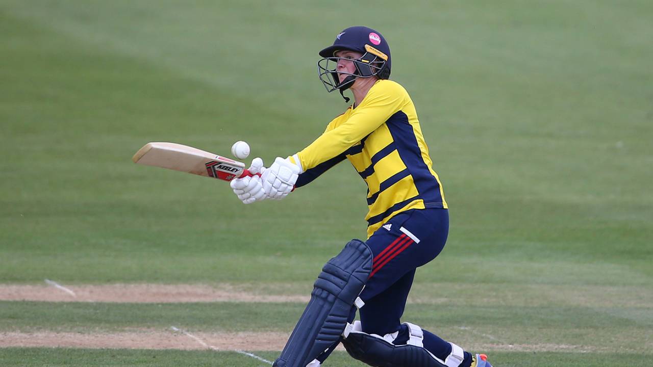 Paige Scholfield hit an unbeaten 73 from 39 balls, South East Stars vs Thunder, Charlotte Edwards Cup, Beckenham, May 24, 2024