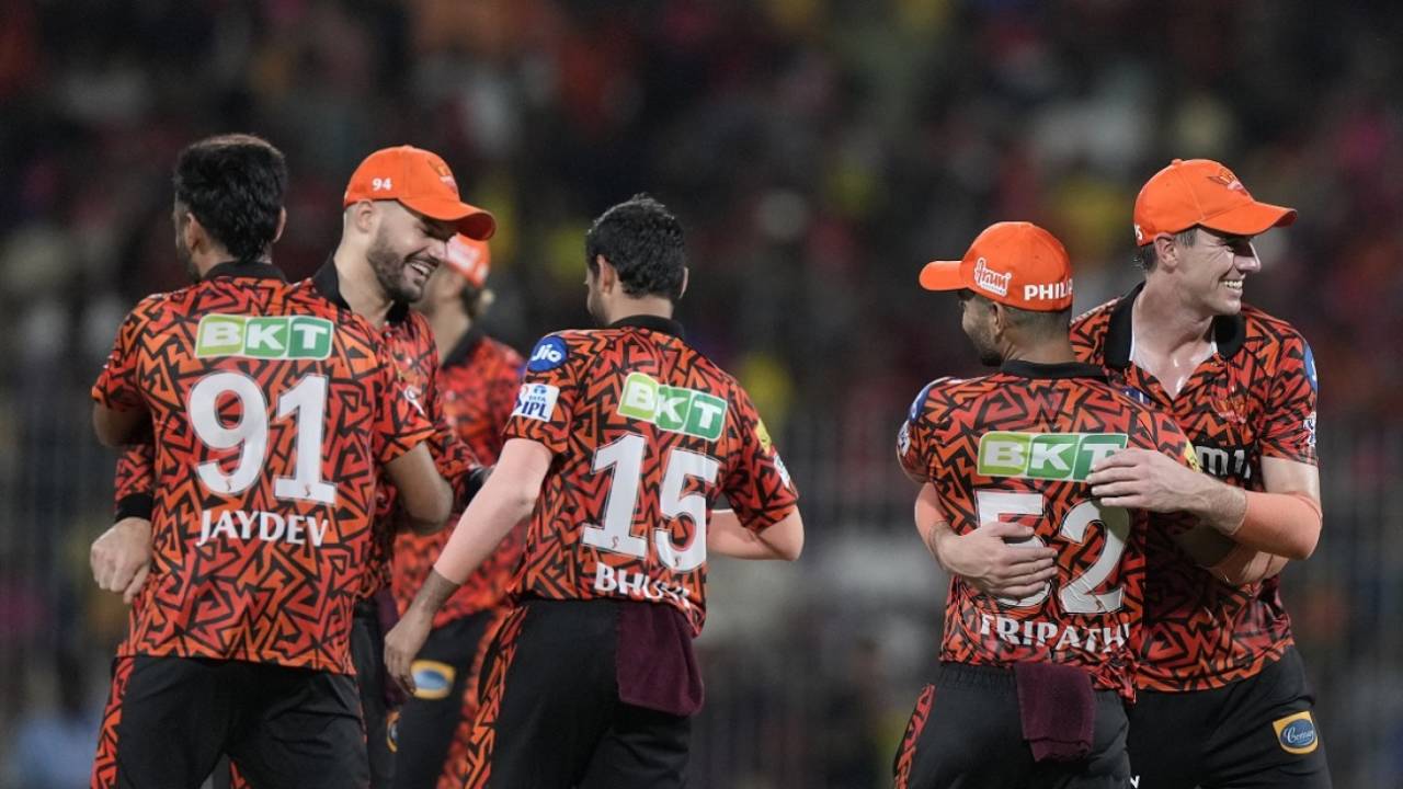 SRH celebrate reaching their third final, Sunrisers Hyderabad vs Rajasthan Royals, Qualifier 2, IPL 2024, Chennai, May 24, 2024
