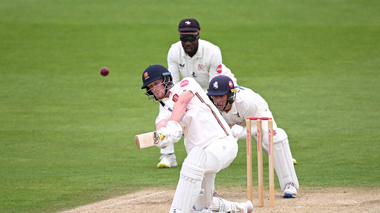 Jordan Cox on his way to a double century, Kent vs Essex, County Championship, Division One, Canterbury, May 24, 2024